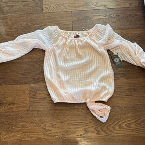 Vince Camuto Pink Sheer Blouse